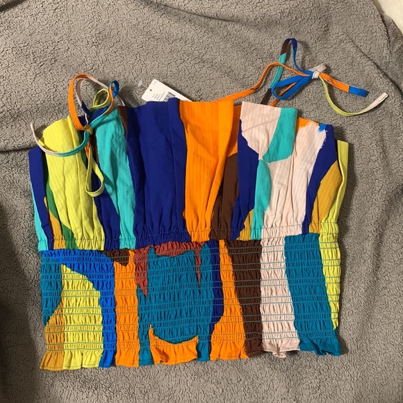 ✨Anthropologie Tie-Strap Top Sz S - Picture 2 of 6